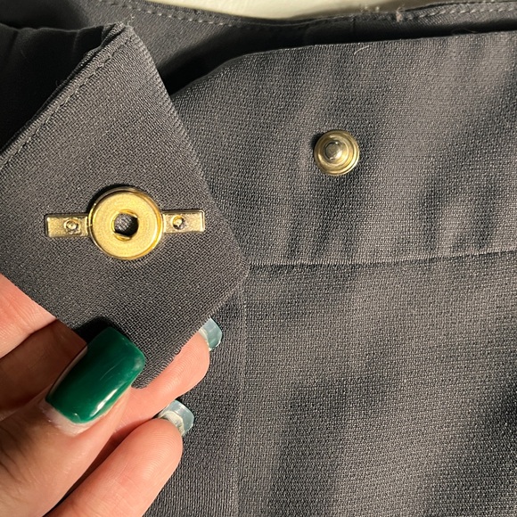 Sportmax Cropped High Waist Grey Trousers sz 2 - Picture 12 of 13